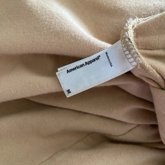 American Apparel Cotton Medium Beige/Nude Turtleneck - Picture 8 of 9